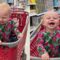 Adorable baby girl giggles watching Mama hula-hooping | Cute