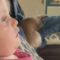 Little girl charmingly points with middle finger | Adorable