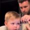 Dad gives baby boy adorable bald spot during messy trim session | Super Cute