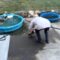 Duck thrown into pool for adorable game of joy | Super Cute