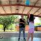 Epic Basketball Trick Shots: Daughter Teams Up with Dad for Laughs Galore! | Try Not to Laugh