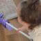 Kid miraculously cleans his peanut butter-covered bathroom! | Adorable