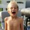 Kid hilariously battles leaf blower | Super Cute